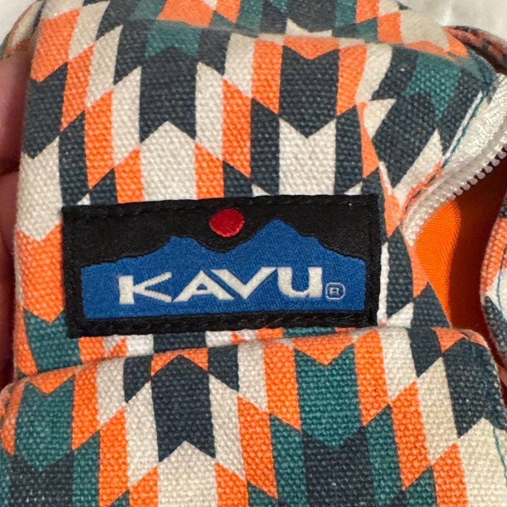 Kavu Geometric Belt Bag - Orange, Green, Black - Picture 2 of 8